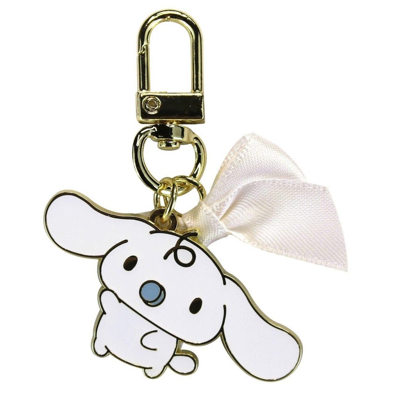 [Sanrio] Ribbon Metal Keychain- Milk