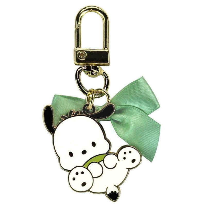 [Sanrio] Ribbon Metal Keychain Pochacco
