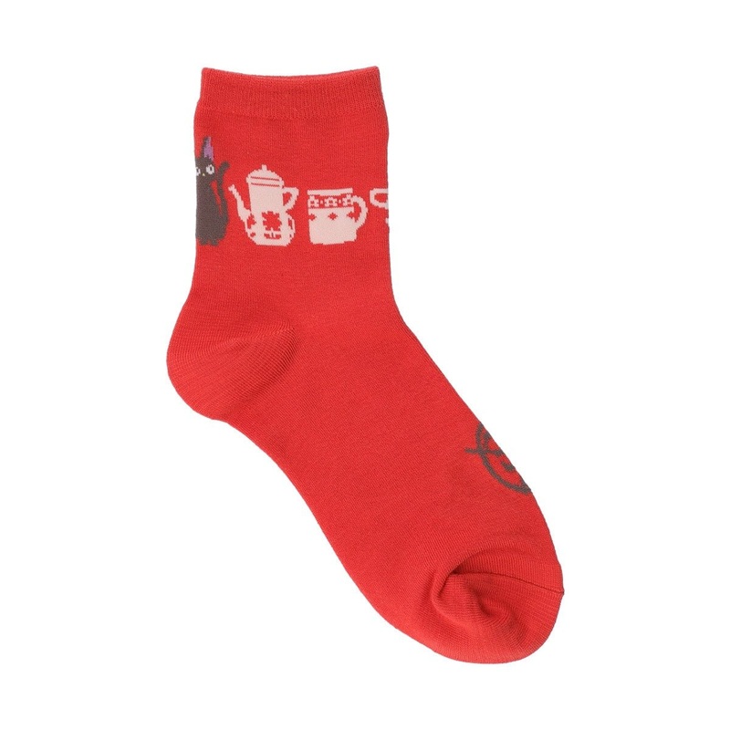 [Studio Ghibli] Kiki’s Delivery Service Tea Set Socks 23-25cm (Red)