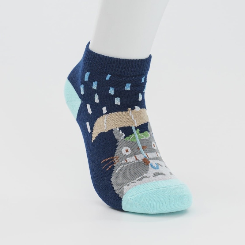 [Studio Ghibli] My Neighbor Totoro Raining Socks 23-25cm (Navy)