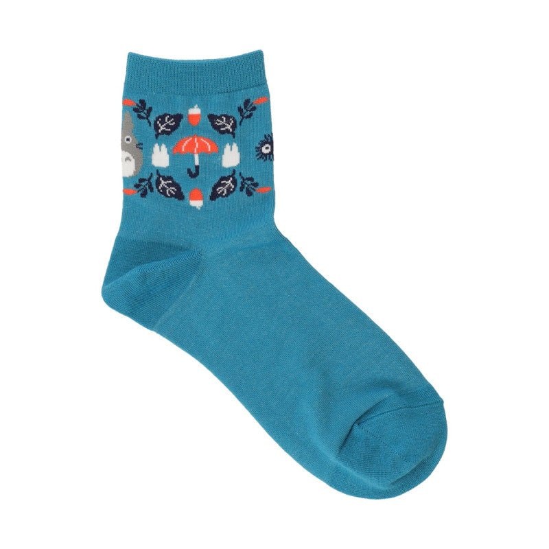 [Studio Ghibli] My Neighbor Totoro Umbrella Fall Socks 23-25cm (Blue)
