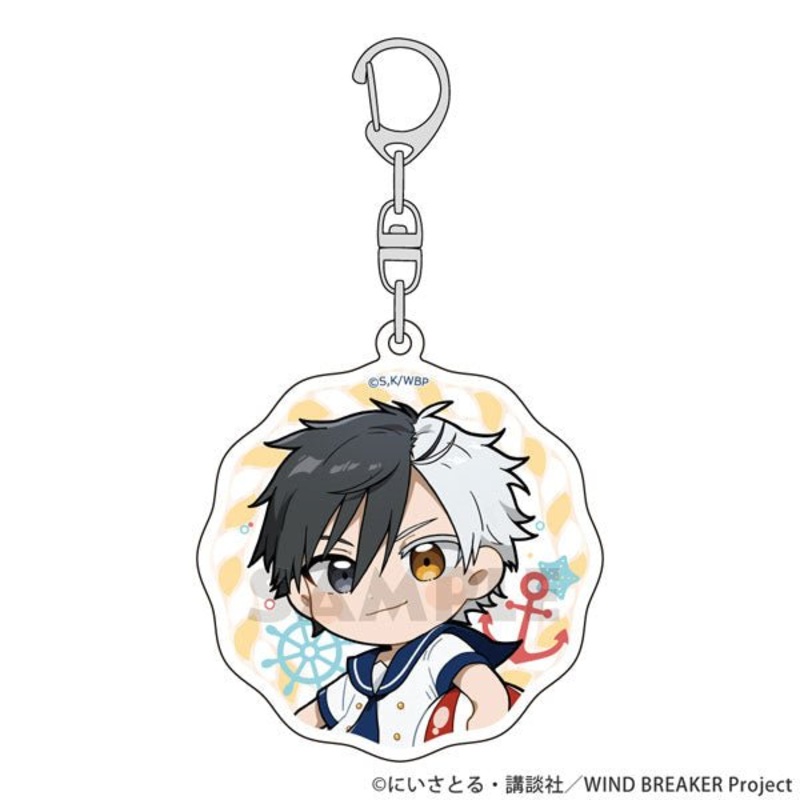 [Wind Breaker] Marine Look Acrylic Keychain- Sakura Haruka
