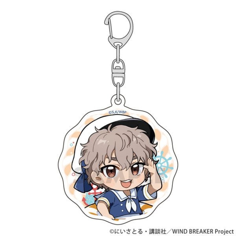 [Wind Breaker] Marine Look Acrylic Keychain- Tomiyama Choji