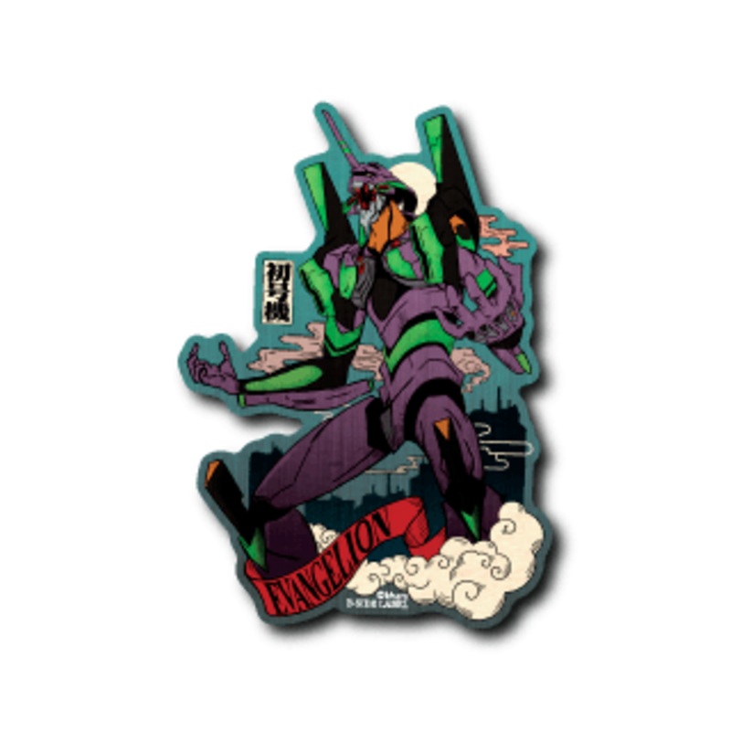 [Evangelion] B-Side Label Sticker- Eva-01 (Ukiyo-E)