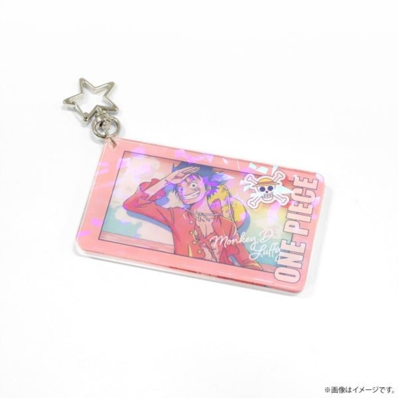 [One Piece] Retro Pop Color Holographic Acrylic Keychain Luffy