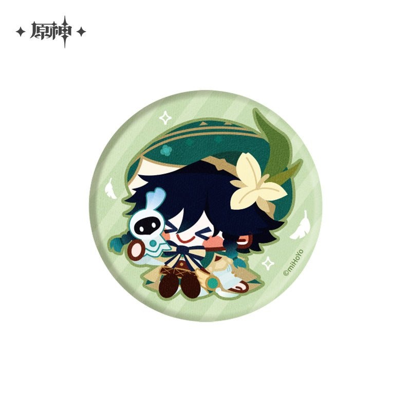 [Genshin Impact] Chibi Character Plushy Badge – Venti – Windborne Bard
