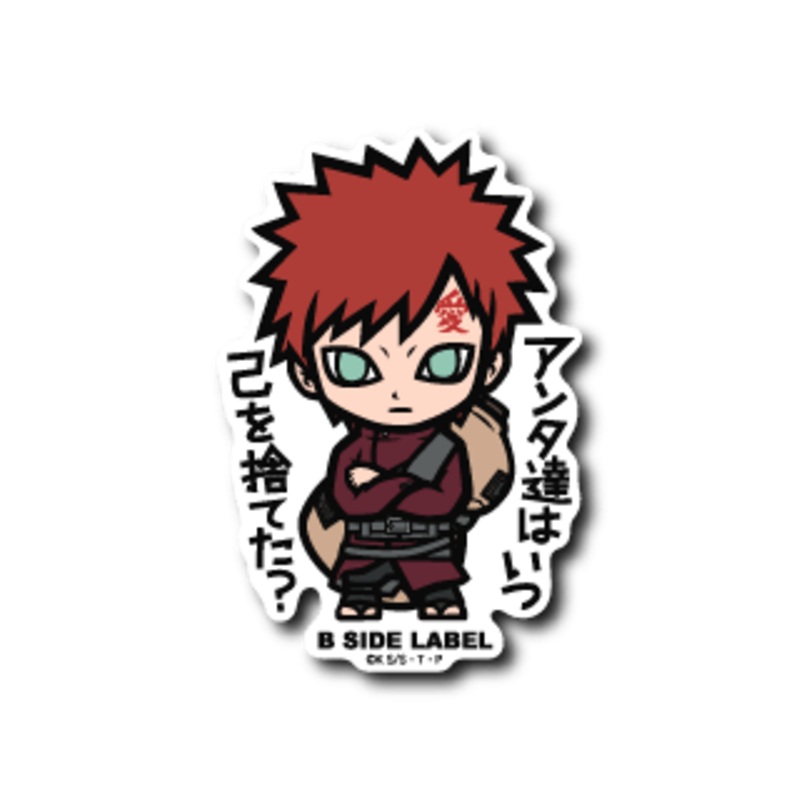 [Naruto] B-Side Label Sticker- Gaara
