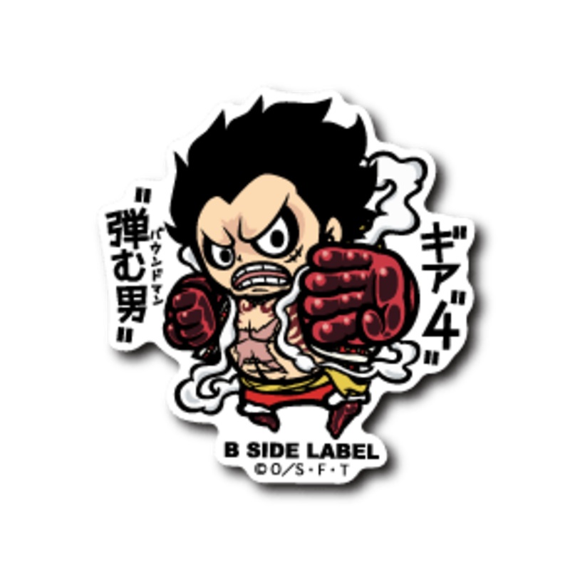 [One Piece] B-Side Label Sticker- Gear 4 Luffy Bounceman
