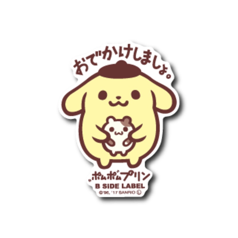 [Sanrio] B-Side Label Sticker- Pompompurin