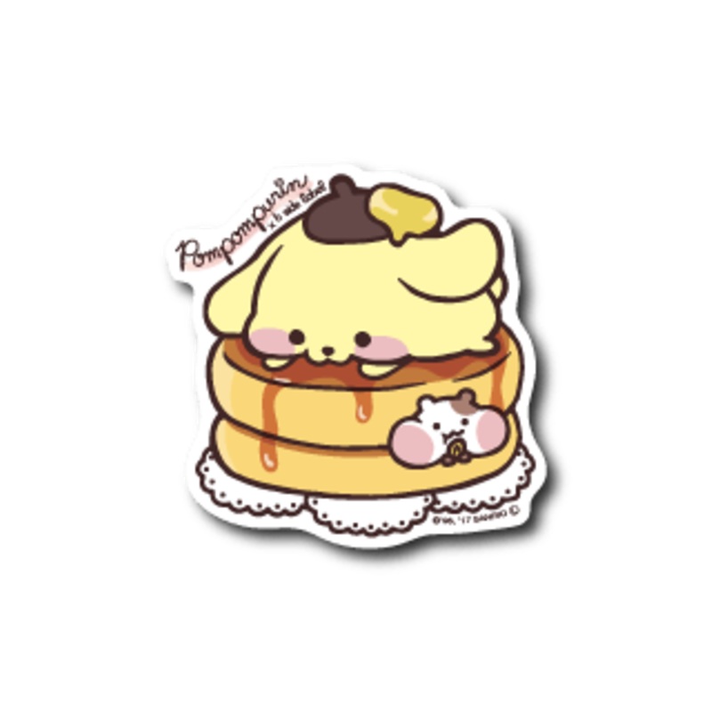 [Sanrio] B-Side Label Sticker- Pompompurin Pancakes