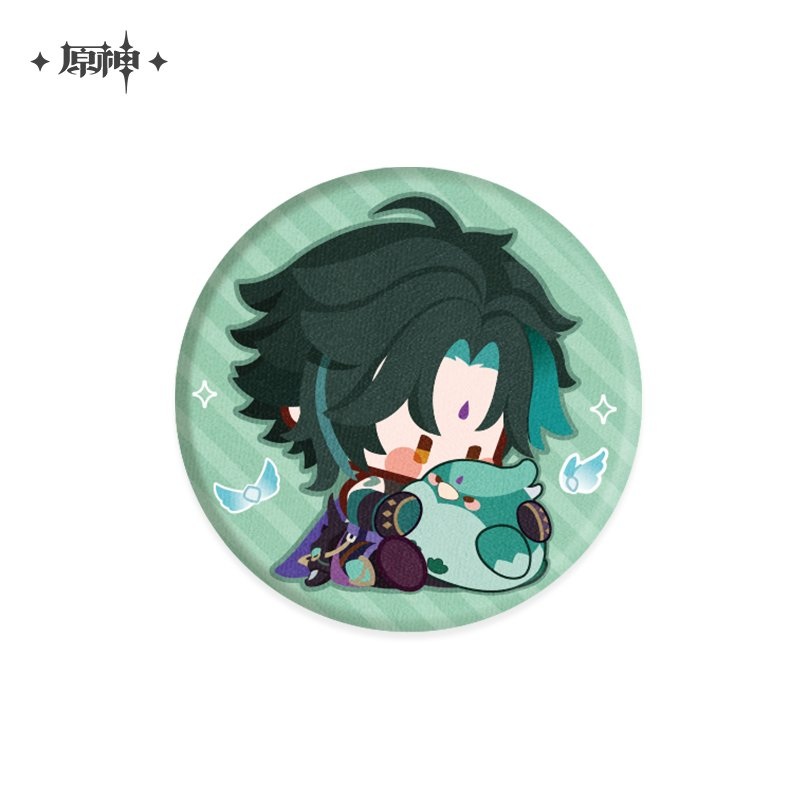 [Genshin Impact] Chibi Character Plushy Badge – Xiao – Vigilant Yaksha