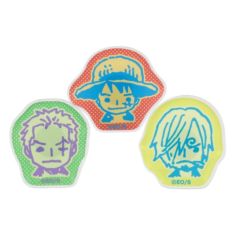 [One Piece] Acrylic Mini Badge Set Luffy & Zoro & Sanji