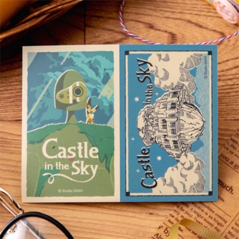 [Studio Ghibli] Castle in the Sky Retro Stickers Robot & Castle Laputa