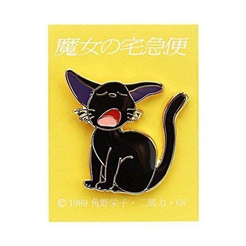 [Studio Ghibli] Kiki’s Delivery Service Metal Pin Jiji Yawning