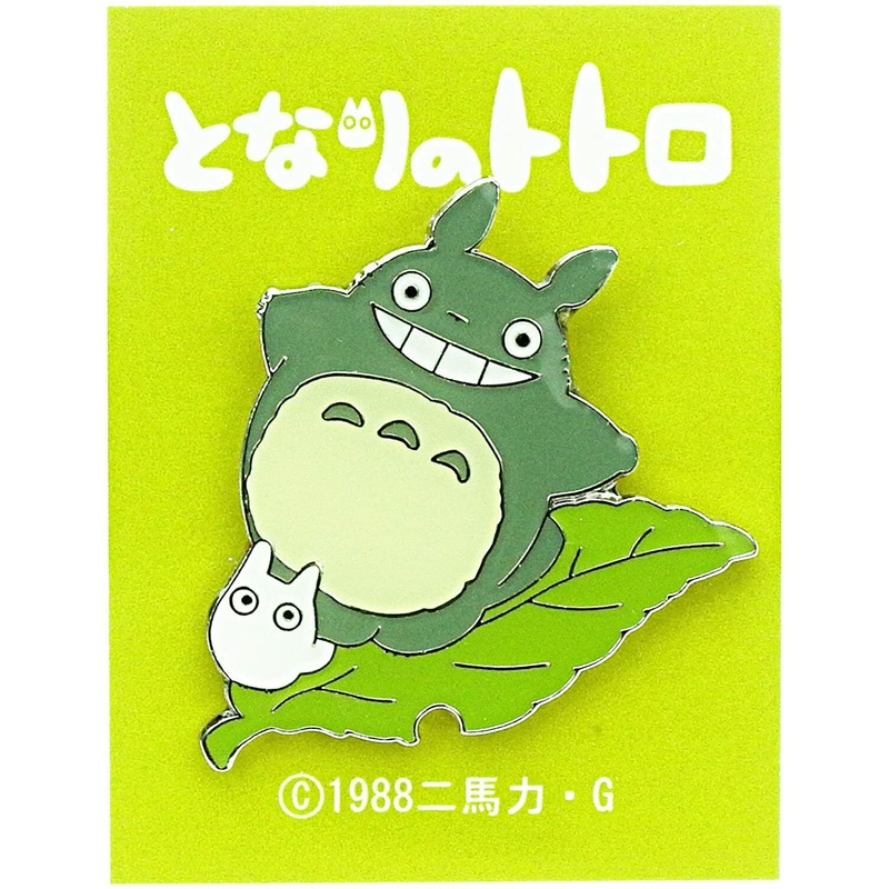 [Studio Ghibli] My Neighbor Totoro Big Totoro On Leaf Ghibli Pins