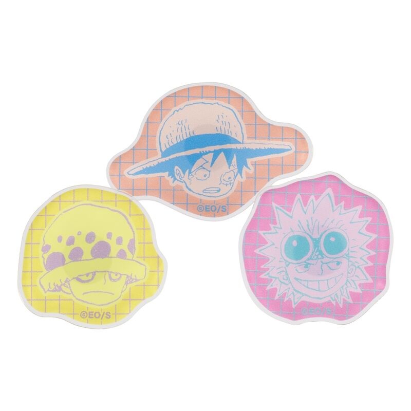 [One Piece] Acrylic Mini Badge Set Luffy & Law & Kidd Childhood Ver.