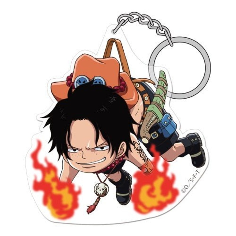 [One Piece] Acrylic Pinched Keychain – Ace