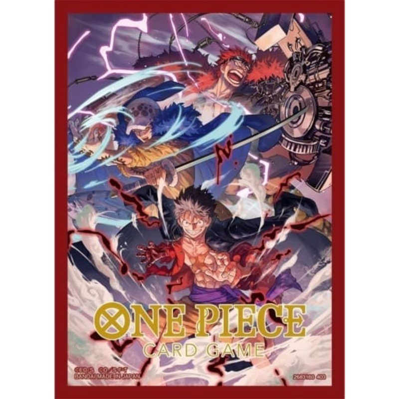 [One Piece] Card Game Official Card Sleeve 4 – Luffy Kid Law
