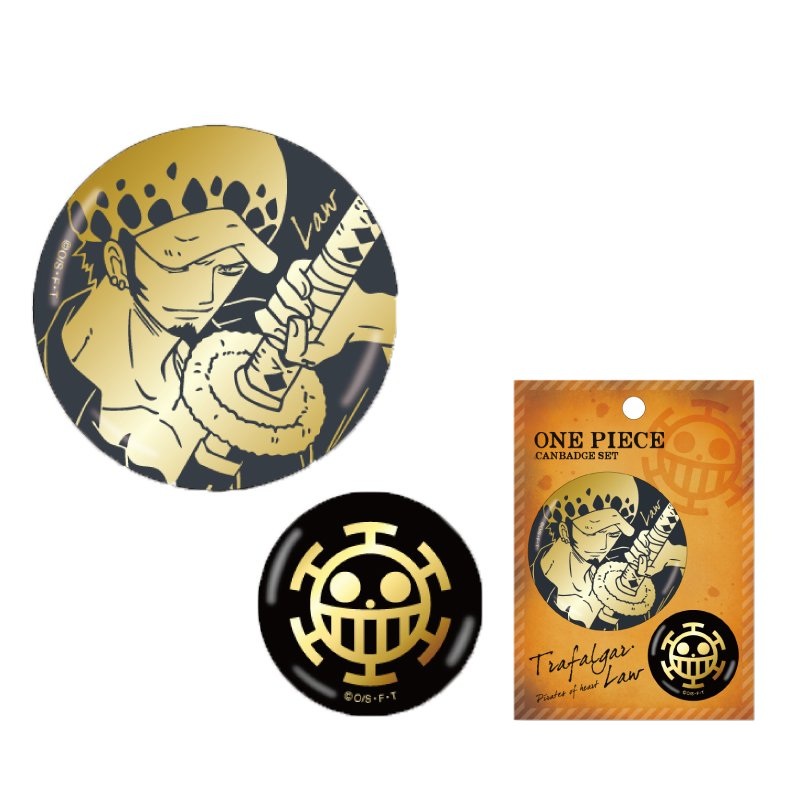 [One Piece] Foil Stamped Can Badge Set Trafalgar Law