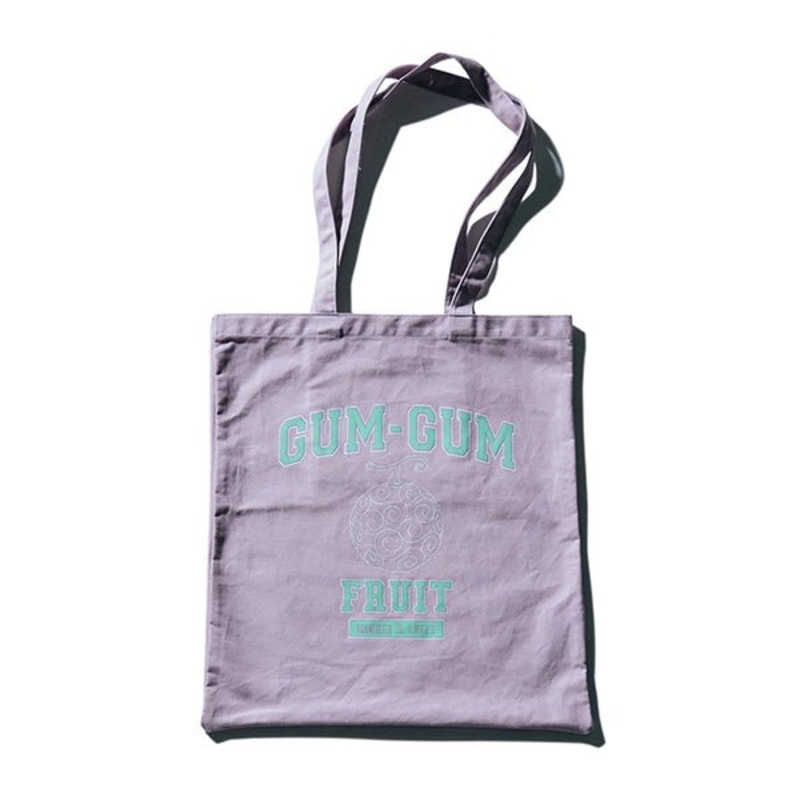 [One Piece] Gum Gum College Tote Bag – Purple