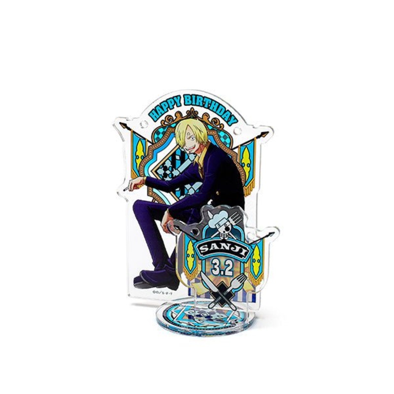 [One Piece] Happy Birthday acrylic accessory stand [3.2 Sanji]