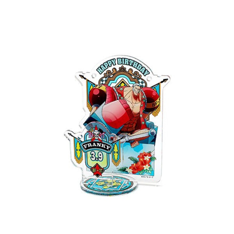 [One Piece] Happy Birthday acrylic accessory stand [3.9 Franky]