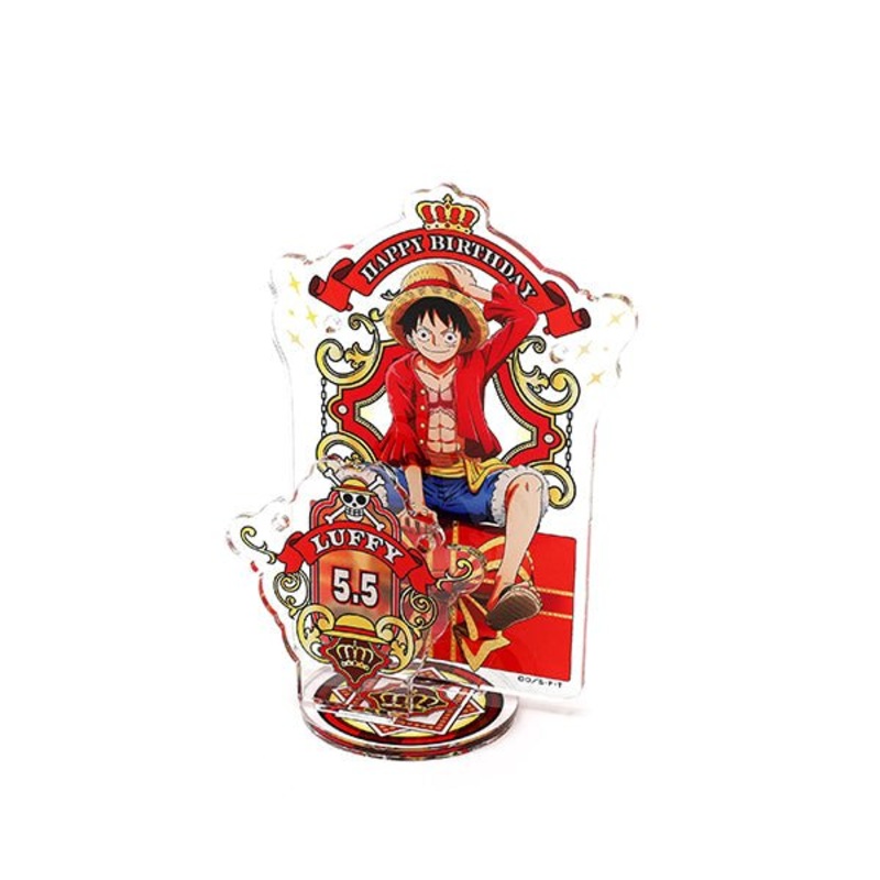 [One Piece] Happy Birthday acrylic accessory stand [5.5 Luffy]