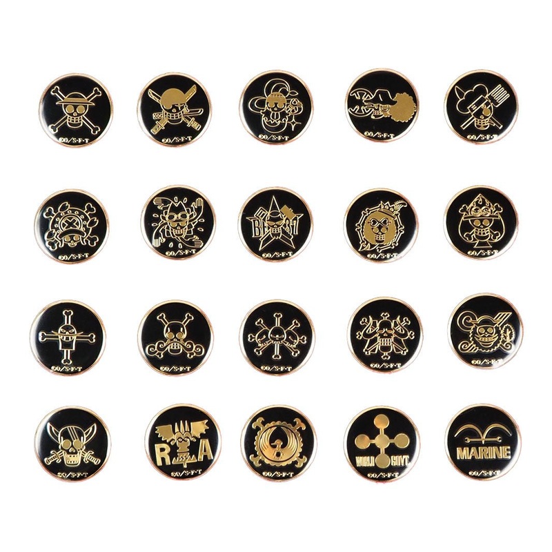 [One Piece] Metal Emblem Badge Collection ~Straw Hat Pirates and Four Emperors~