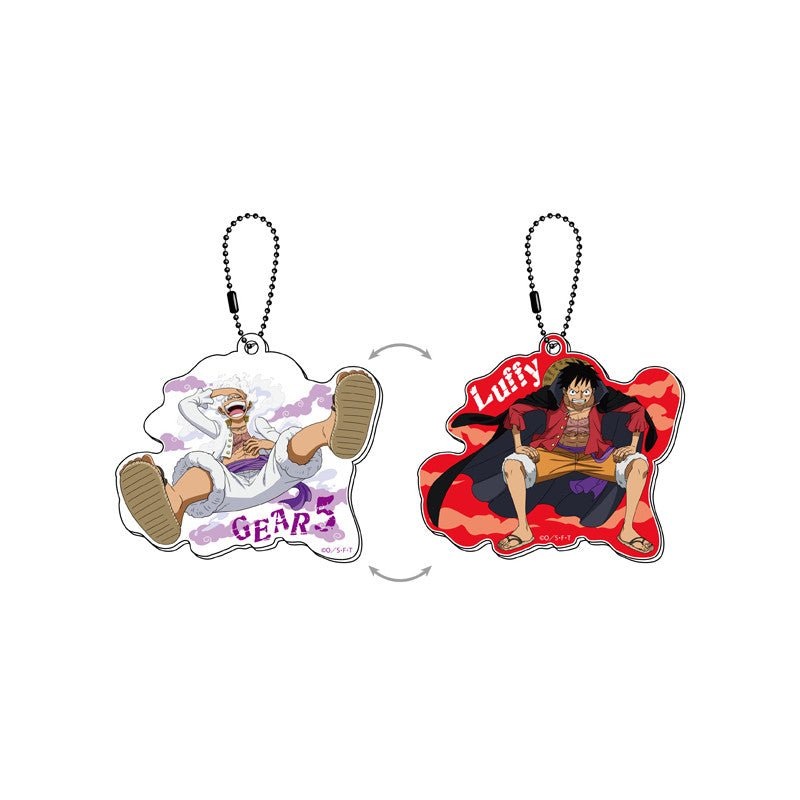 [One Piece] Monkey D. Luffy Gear 5 Lenticular Changing Keychain Ver. A