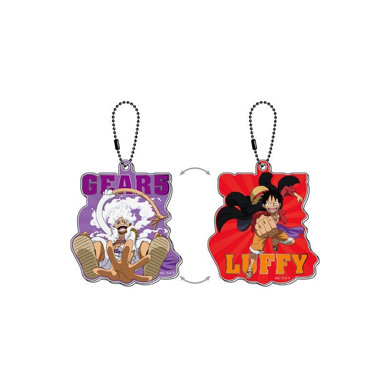 [One Piece] Monkey D. Luffy Gear 5 Lenticular Changing Keychain Ver.B