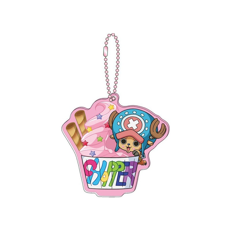 [One Piece] Mugiwara Store Limited Ice Cream Acrylic Keychain – Chopper Sakura Cotton Candy