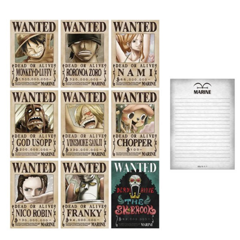 [One Piece] Wanted Memo Pad Straw Hat Pirates