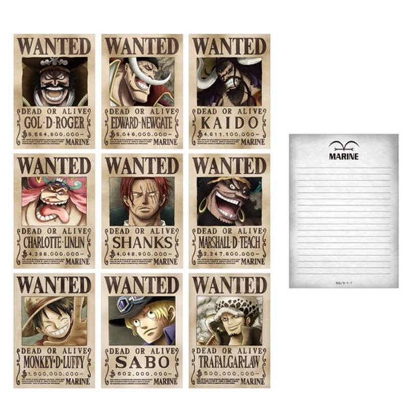 [One Piece] Wanted Memo Pad: Strong People of the Sea