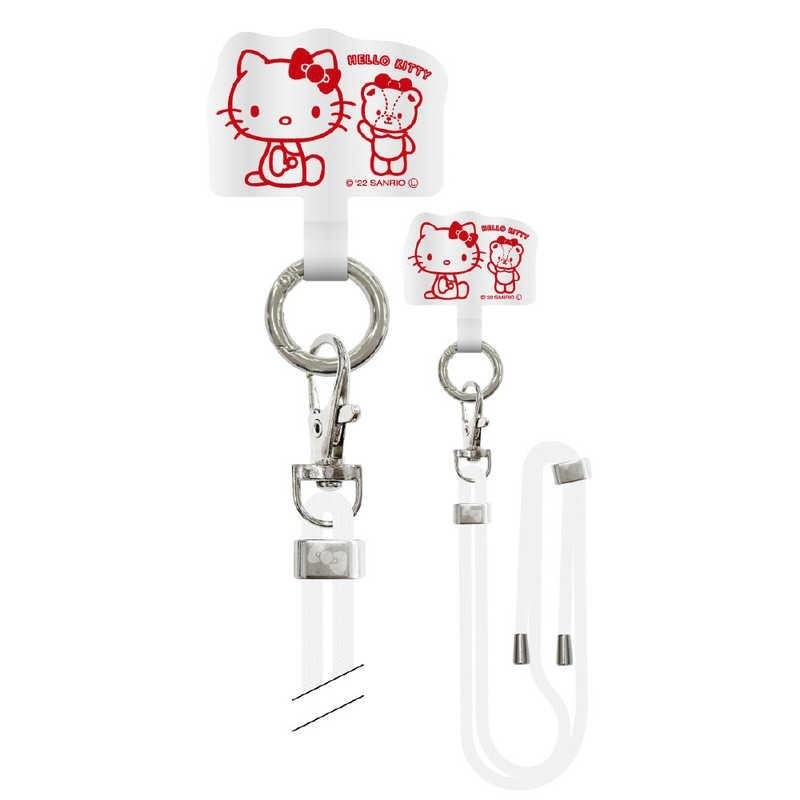 [Sanrio] Multi Ring Plus with Shoulder Strap for Mobile Phone – Hello Kitty
