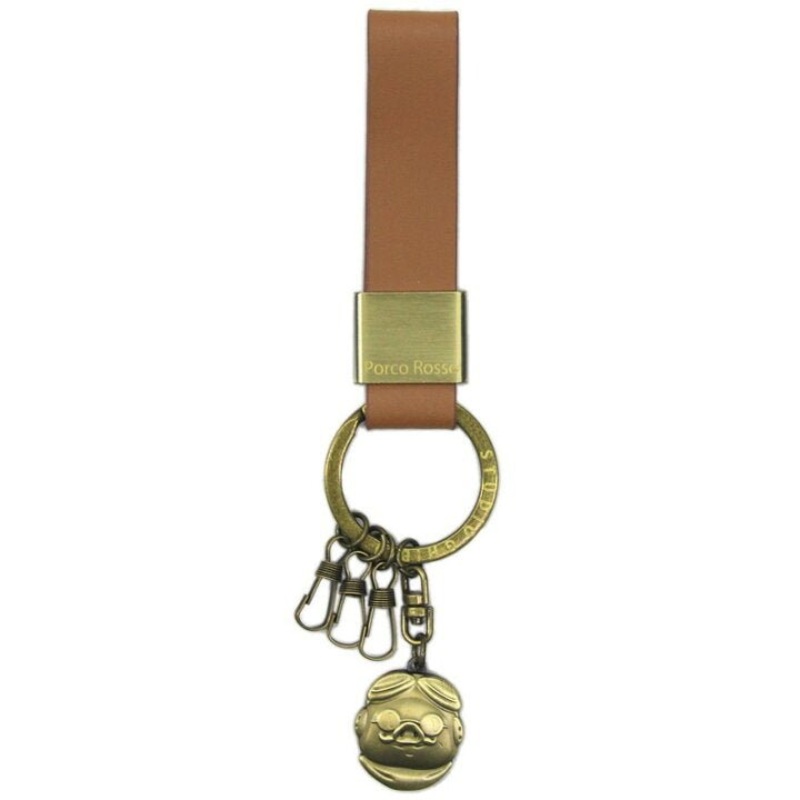 [Studio Ghibli] Porco Rosso Genuine Leather Key Ring – Marco