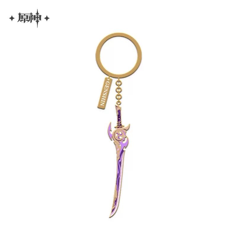 [Genshin Impact] Epitome Invocation Weapons Metal Pendant Keychain – Mistsplitter Reforged