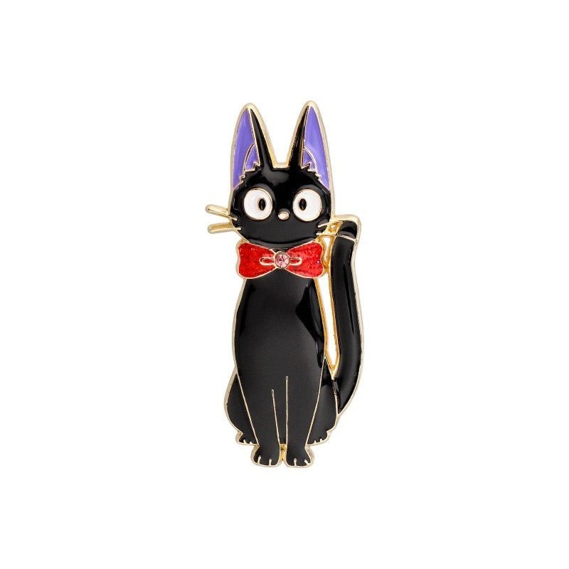[Studio Ghibli] Kiki’s Delivery Service Metal Brooch – Jiji Red Ribbon