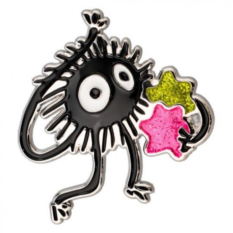 [Studio Ghibli] Spirited Away Metal Brooch – Susuwatari