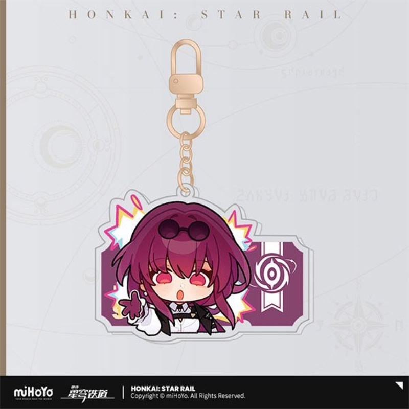 [Honkai Star Rail] Pom-Pom Pavilion Series Acrylic Keychain Chibi – Kafka