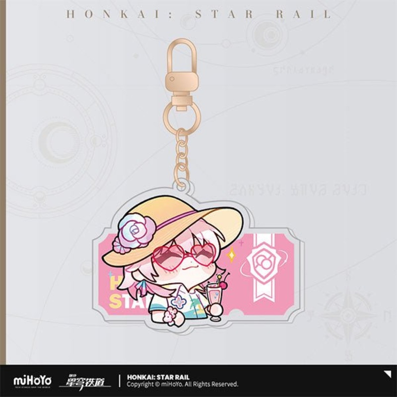 [Honkai Star Rail] Pom-Pom Pavilion Series Acrylic Keychain Chibi – March 7th
