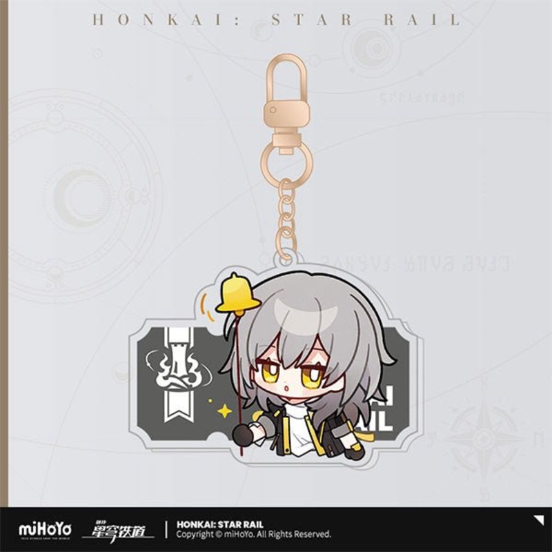 [Honkai Star Rail] Pom-Pom Pavilion Series Acrylic Keychain Chibi – Trailblazer Female