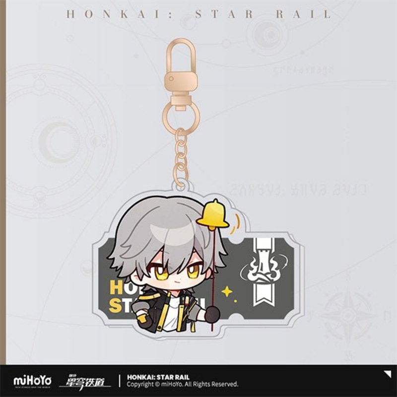[Honkai Star Rail] Pom-Pom Pavilion Series Acrylic Keychain Chibi – Trailblazer Male