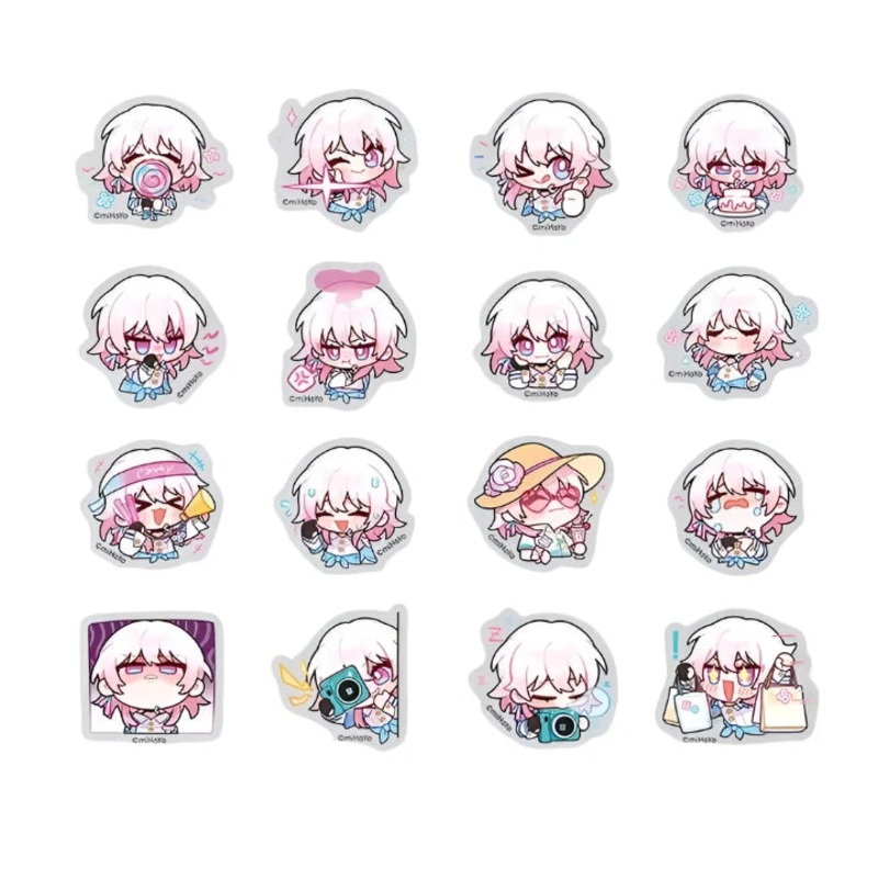 [Honkai Star Rail] Pom-Pom Pavillion Series Chibi Sticker Set March 7th