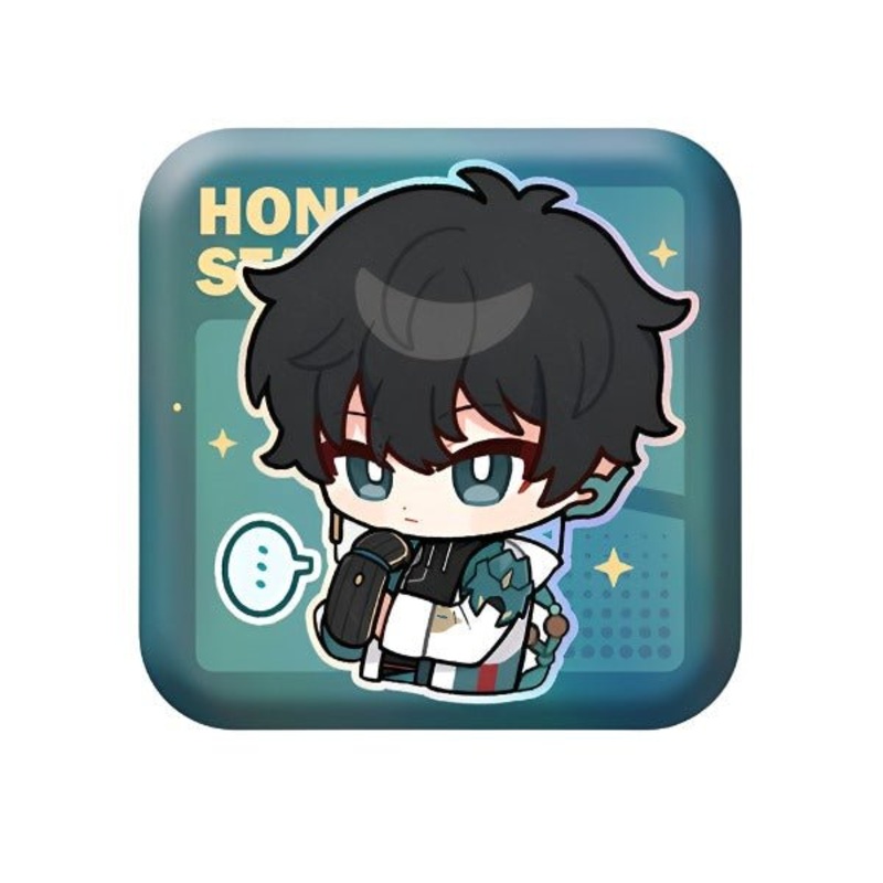 [Honkai Star Rail] Pom-Pom Pavillion Series Square Can Badge Chibi Dan Heng