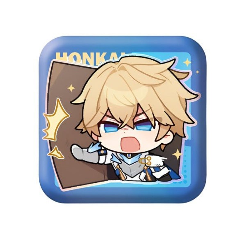 [Honkai Star Rail] Pom-Pom Pavillion Series Square Can Badge Chibi Gepard