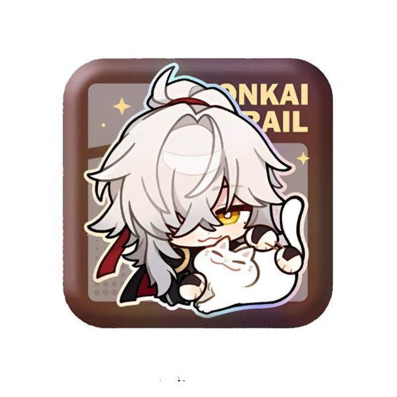 [Honkai Star Rail] Pom-Pom Pavillion Series Square Can Badge Chibi Jing Yuan