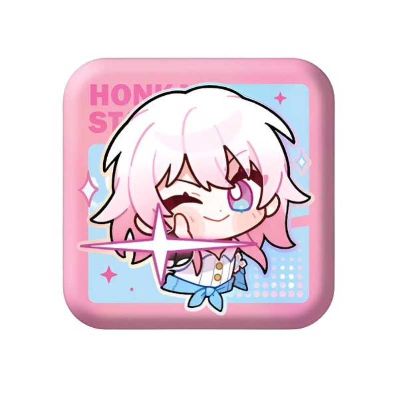 [Honkai Star Rail] Pom-Pom Pavillion Series Square Can Badge Chibi March 7th