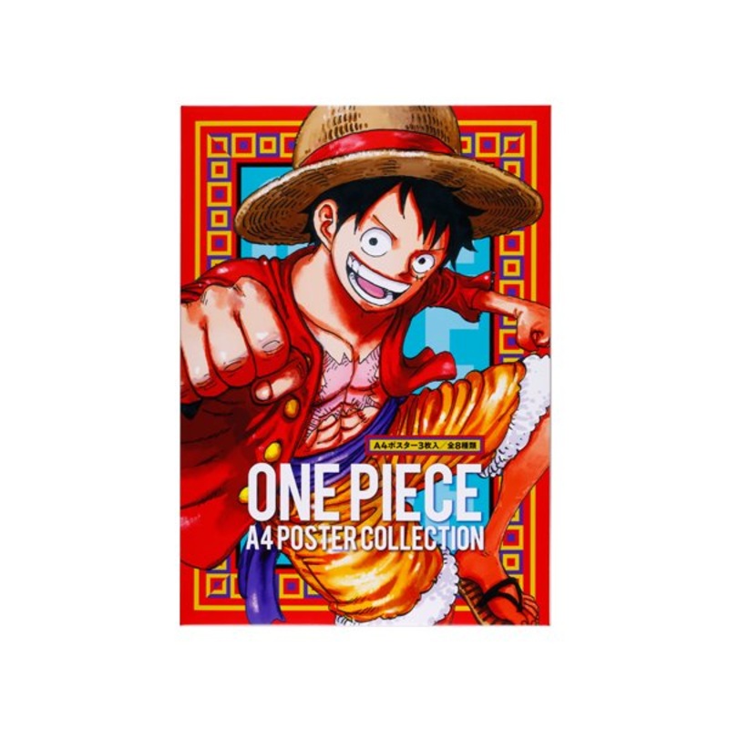 [One Piece] A4 Poster Collection 3-Sheet Set (8 Types – Random)