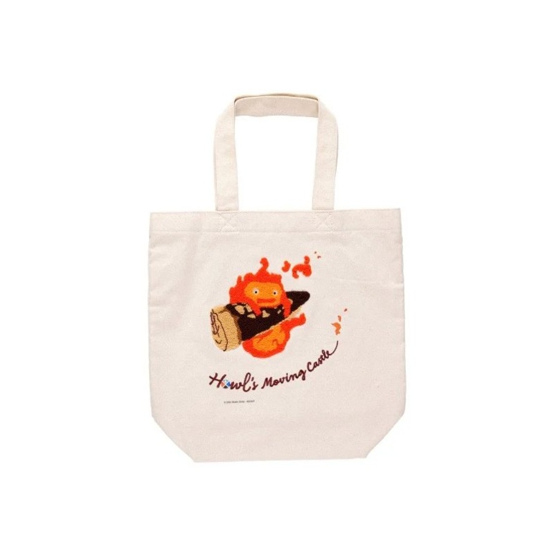 [Studio Ghibli] Lined Embroidery Canvas Tote Bag Howl’s Moving Castle