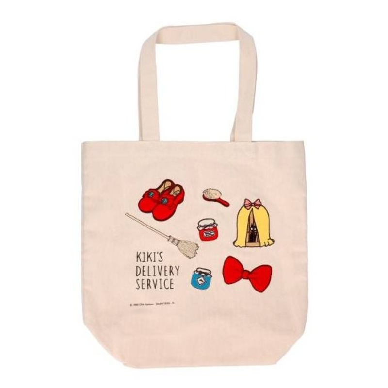 [Studio Ghibli] Lined Embroidery Canvas Tote Bag Kiki’s Delivery Service